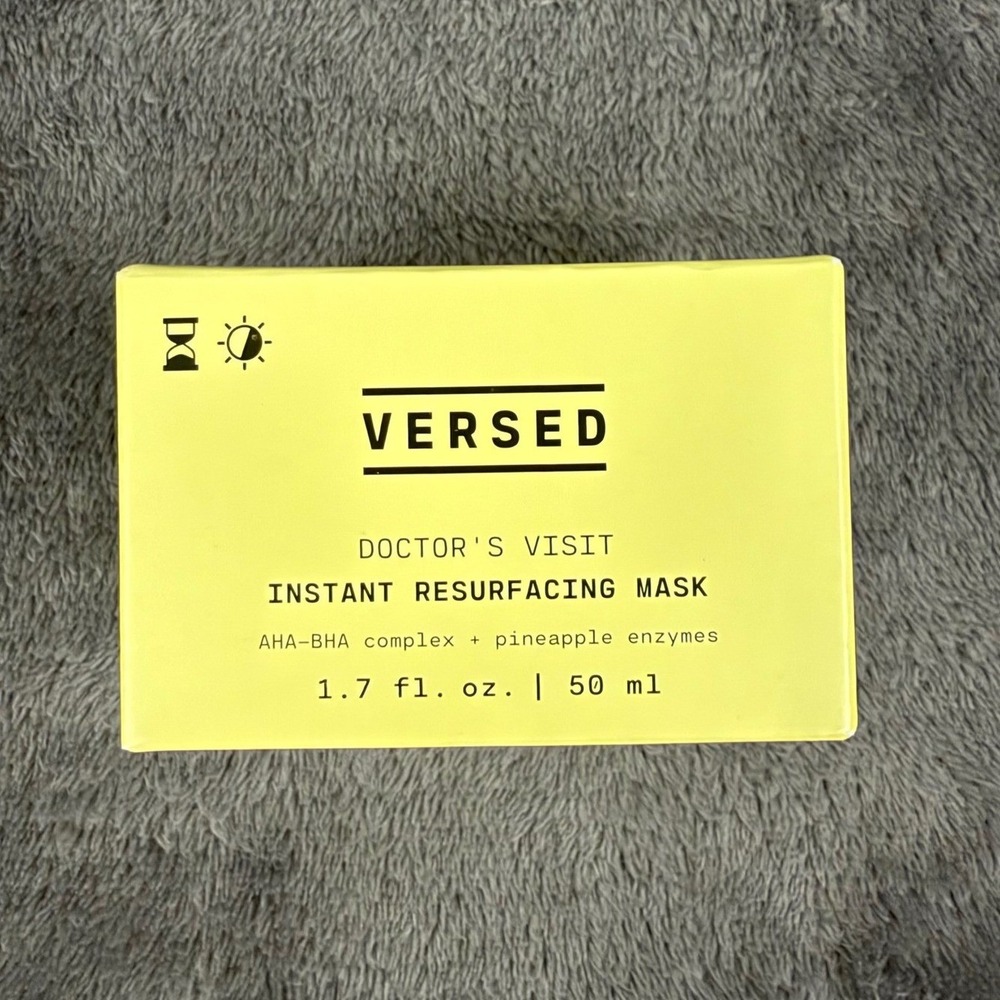 Versed Doctor's Visit Resurfacing Mask 1.7 oz Yellow AHA BHA Enzyme NEW
